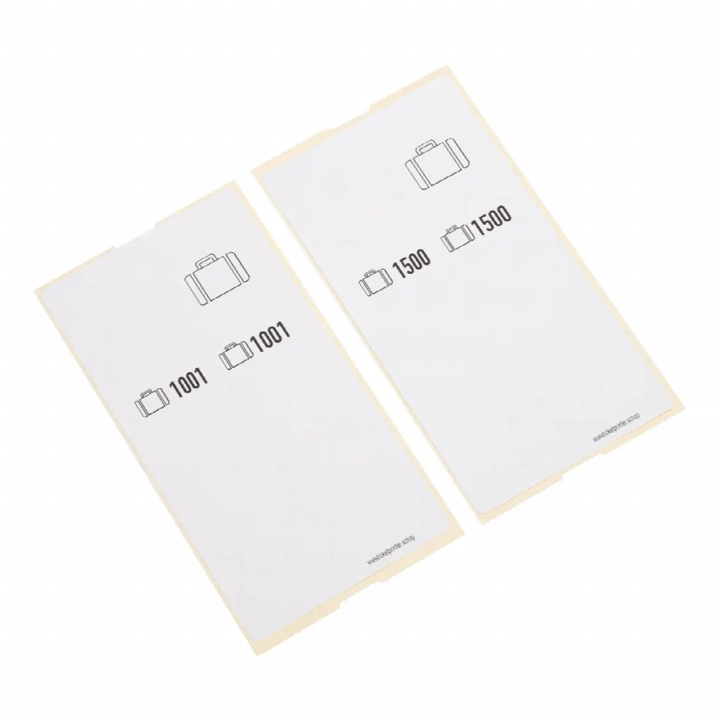 500 Self-adhesive luggage tags, pre-printed, series 1001-1500