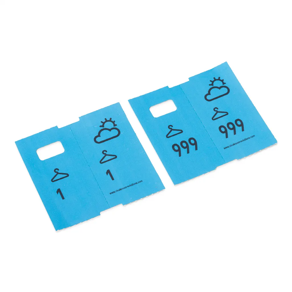 5 x 1000 numerków szatniowych z nadrukiem. Promocja: 4000 + 1000 gratis!