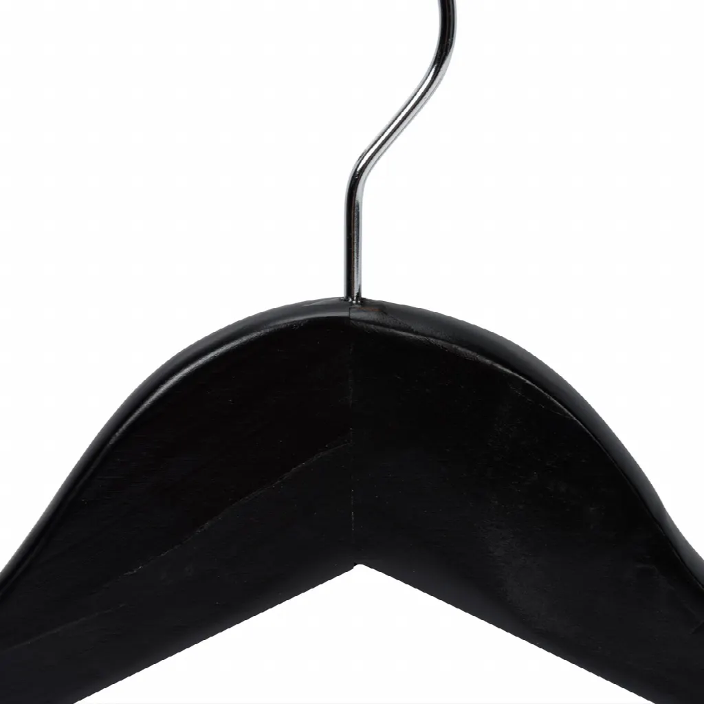 stylish black wooden coathangers, 50pcs